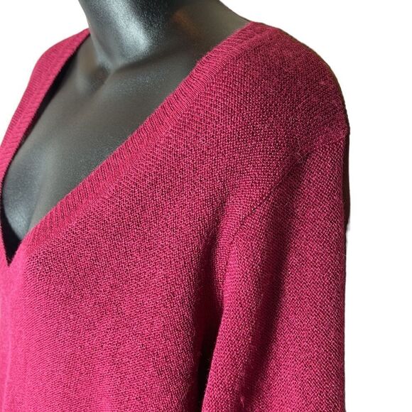 Peruvian connection ladies 100% alpaca knit v neck sweater small - Picture 2 of 6